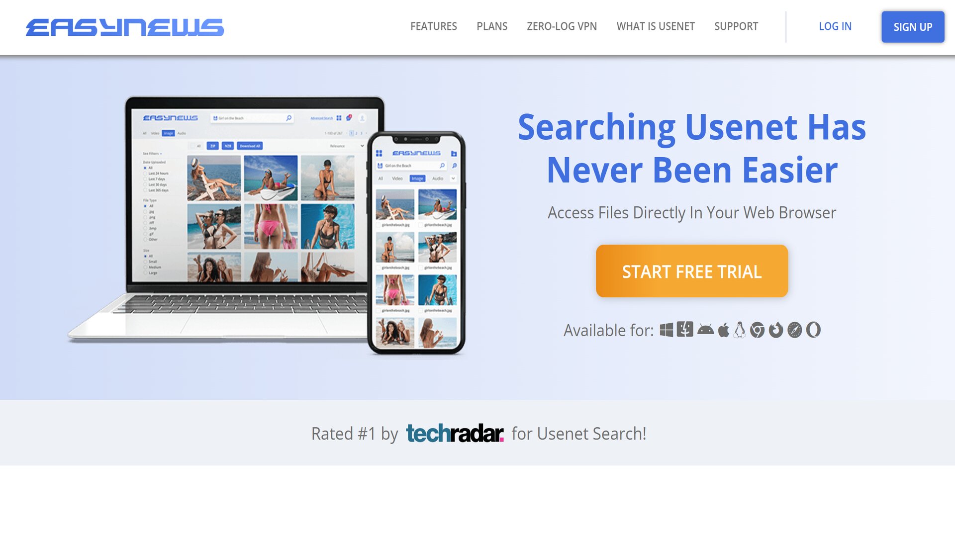Easynews Usenet-Newsreader