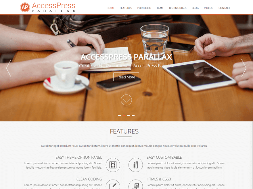 21+ I migliori temi e modelli WordPress gratuiti per una pagina del 2022 AccessPress Parallax - Best Premium One Page Theme