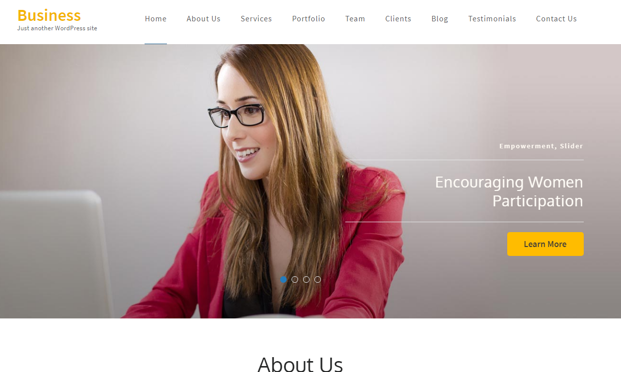 21+ I migliori temi e modelli WordPress gratuiti per una pagina del 2022 Business One Page