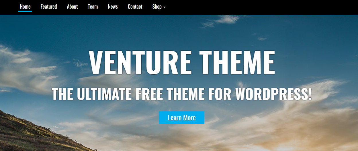 21+ I migliori temi e modelli WordPress gratuiti per una pagina del 2022 Venture - Best Free WordPress One Page Themes