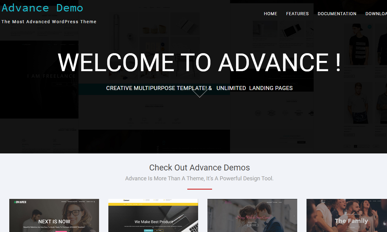 21+ I migliori temi e modelli WordPress gratuiti per una pagina del 2022 Advance