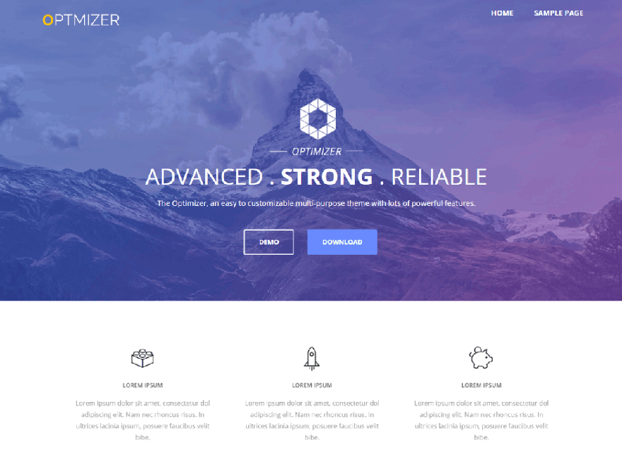 21+ I migliori temi e modelli WordPress gratuiti per una pagina del 2022 optmizer