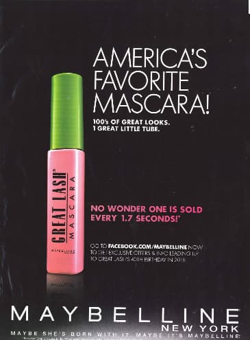 Práticas recomendadas de publicidade: Maybelline