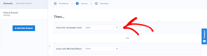 Ustaw działania wyskakujące Set popup actions