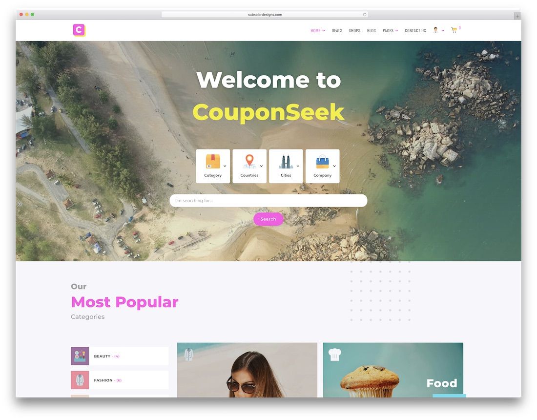 купонная тема купона wordpress