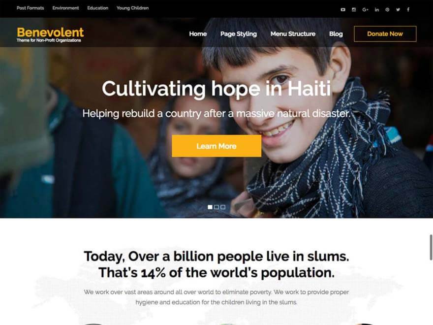 11+ I migliori temi WordPress reattivi gratuiti Benevolent