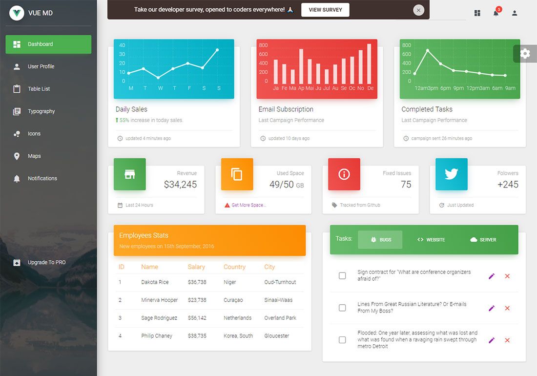 Vue-Material-Dashboard