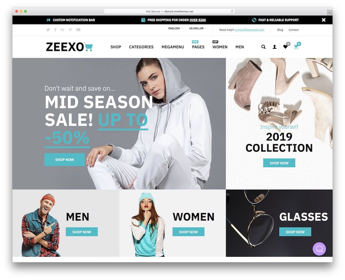 thème opencart zeexo