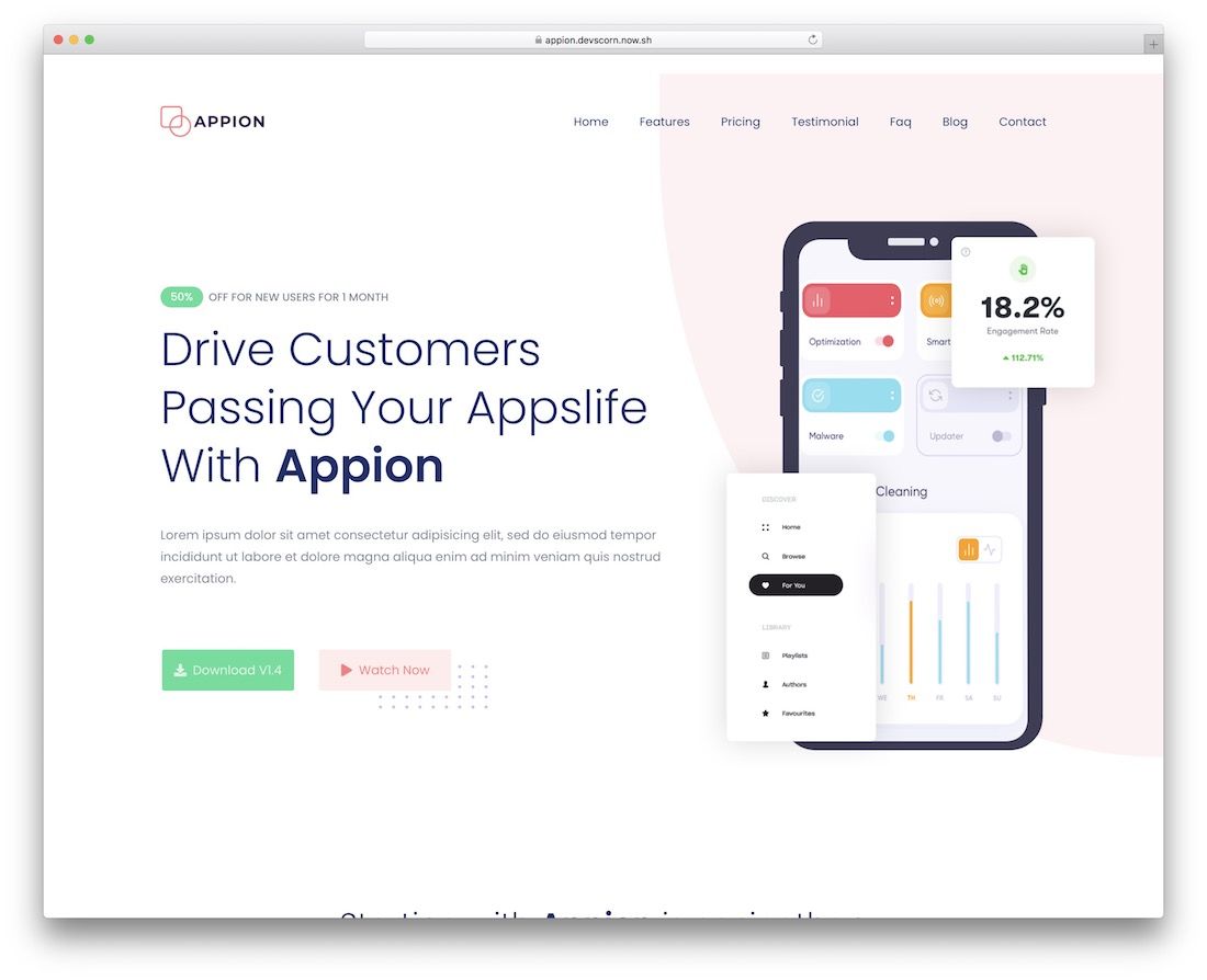 appion nextjs 模板