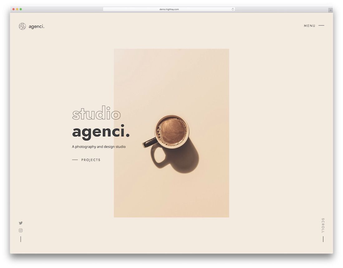 șablon site web de design grafic agenție