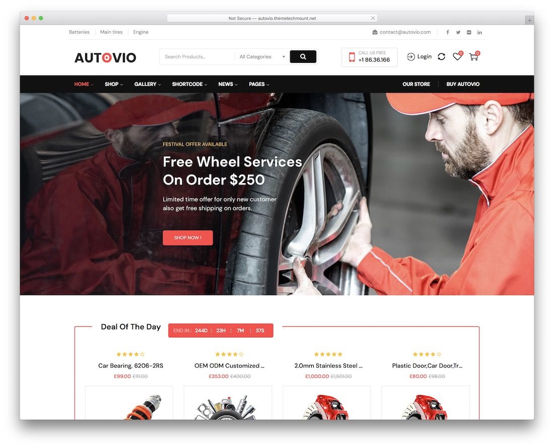 tema wordpress autovio auto