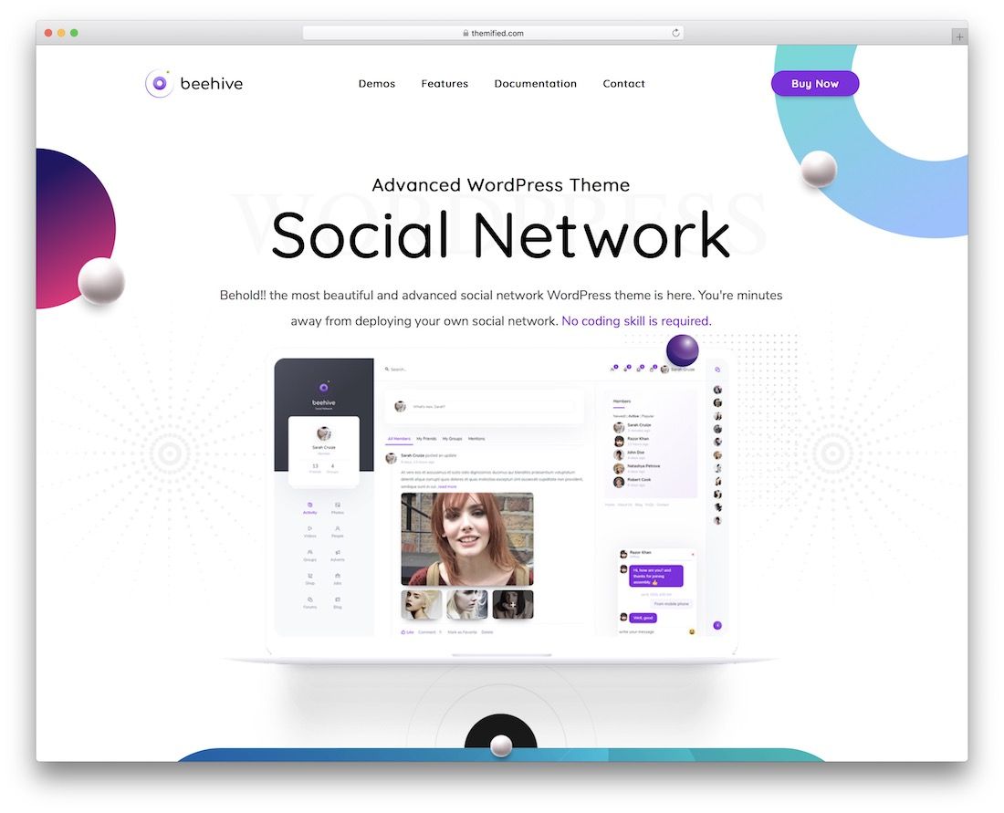 蜂巢社區 wordpress 主題