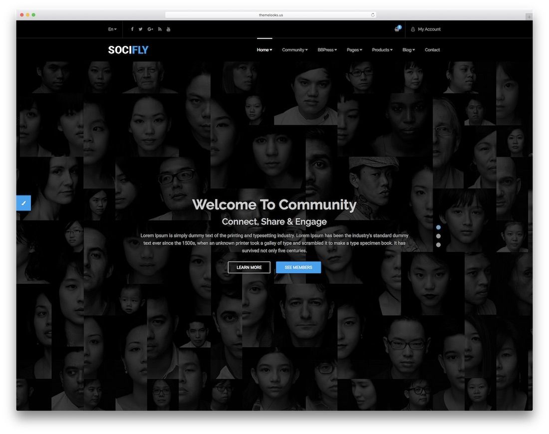 socifly 社區網站模板