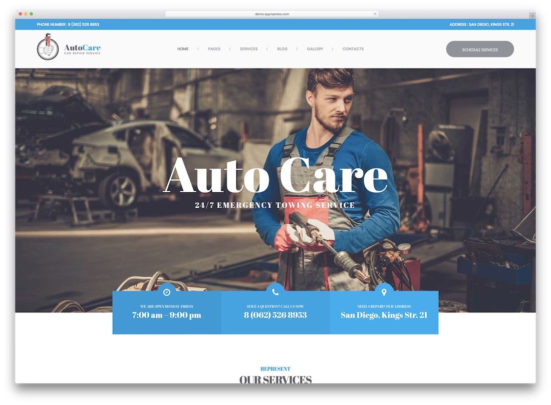 tema compatibile con autocare ecwid