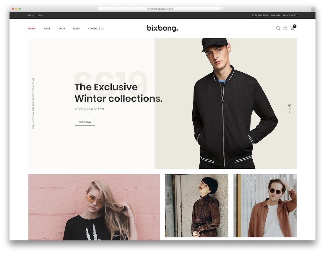tema e-commerce bixbang ecwid