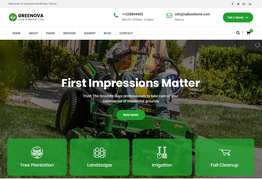 Greenova园林绿化网站模板