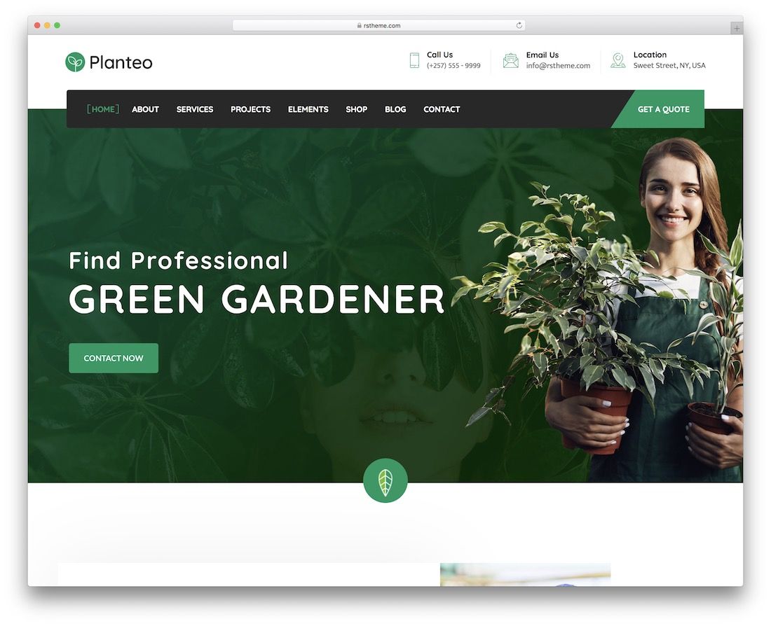 Planteo美化网站模板