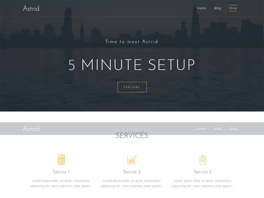 11+ I migliori temi WordPress reattivi gratuiti di settembre 2016 Astrid - Best free WordPress Theme September 2016