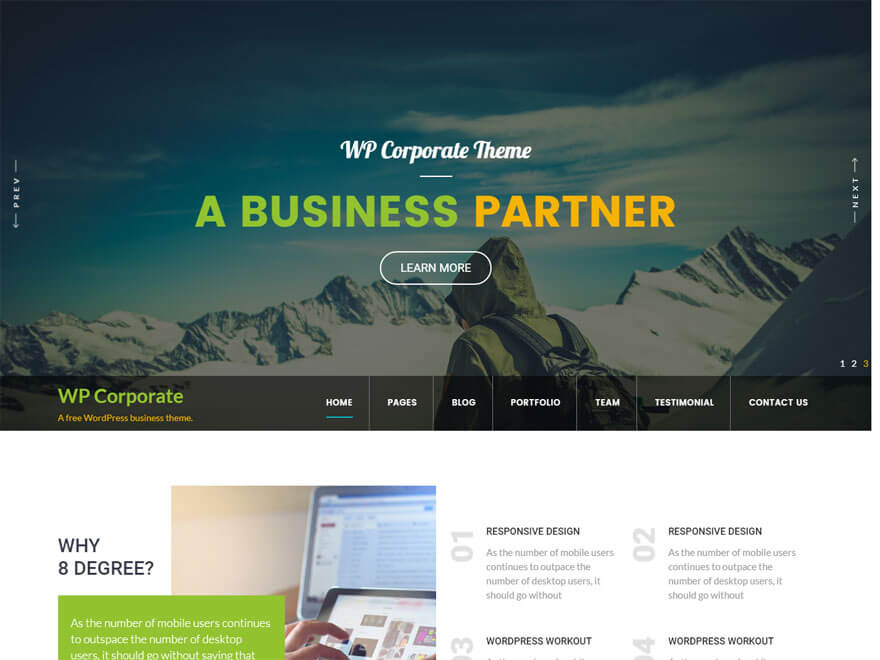 11+ I migliori temi WordPress reattivi gratuiti di settembre 2016 WP-Corporate-free-wordpress-theme