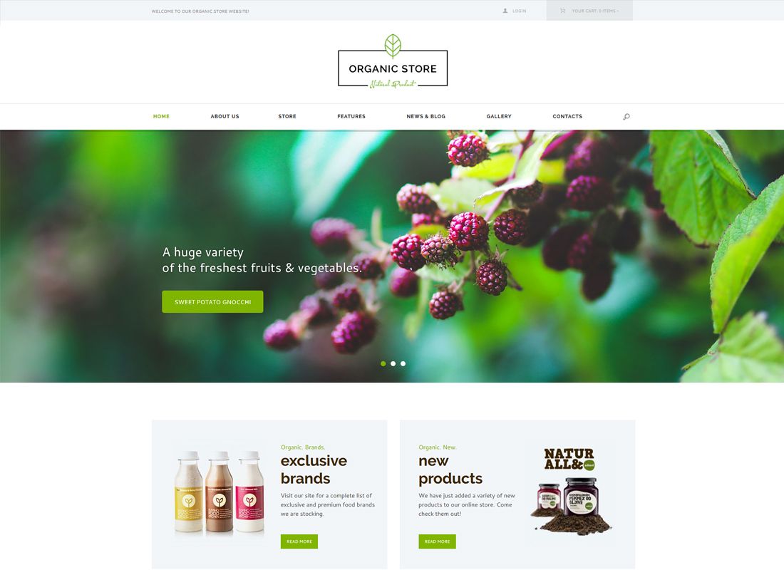 Magasin Bio | Thème WordPress de la boutique de produits écologiques + RTL