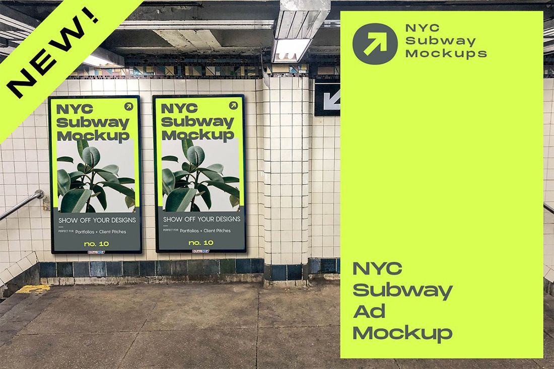 Makieta billboardu metra w Nowym Jorku