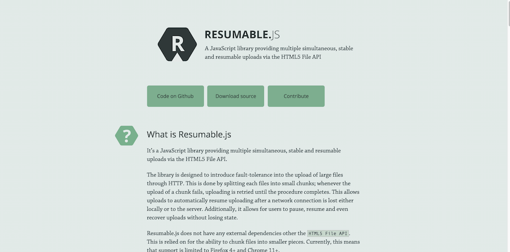 Magie JavaScript Resumable.js pour des téléchargements simultanés stables et pouvant être repris