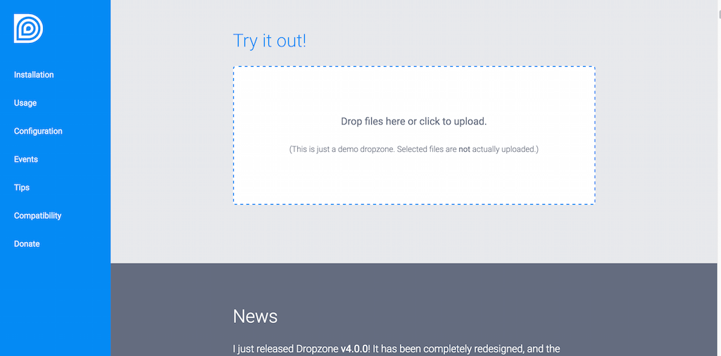 Dropzone.js