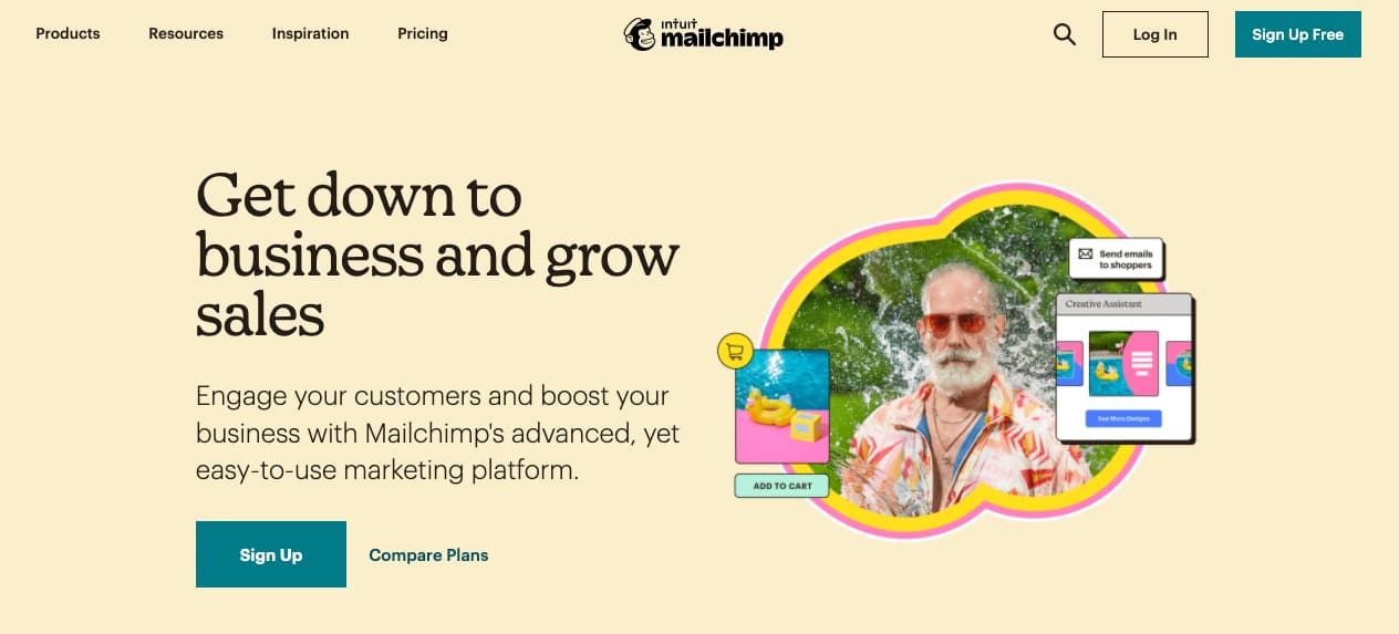 Platforma de email marketing Mailchimp