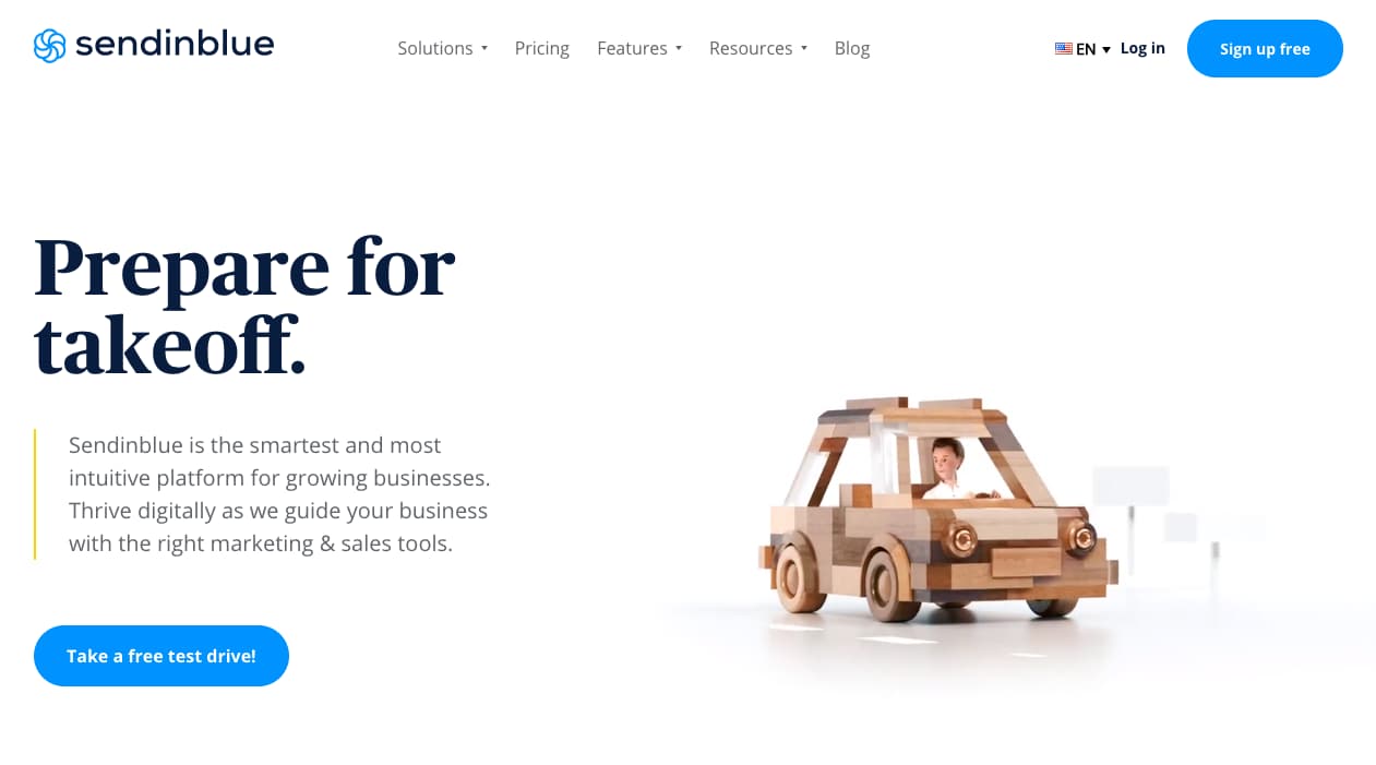 Platforma de email marketing Sendinblue