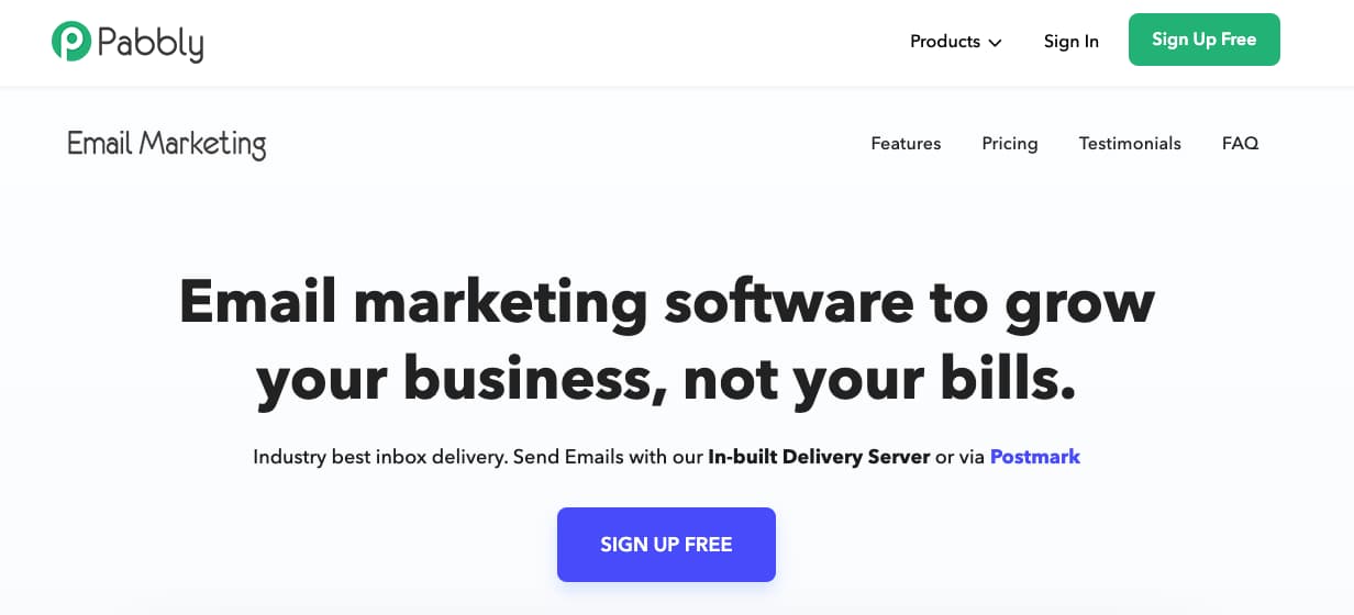 Platformă de marketing prin e-mail Pabbly