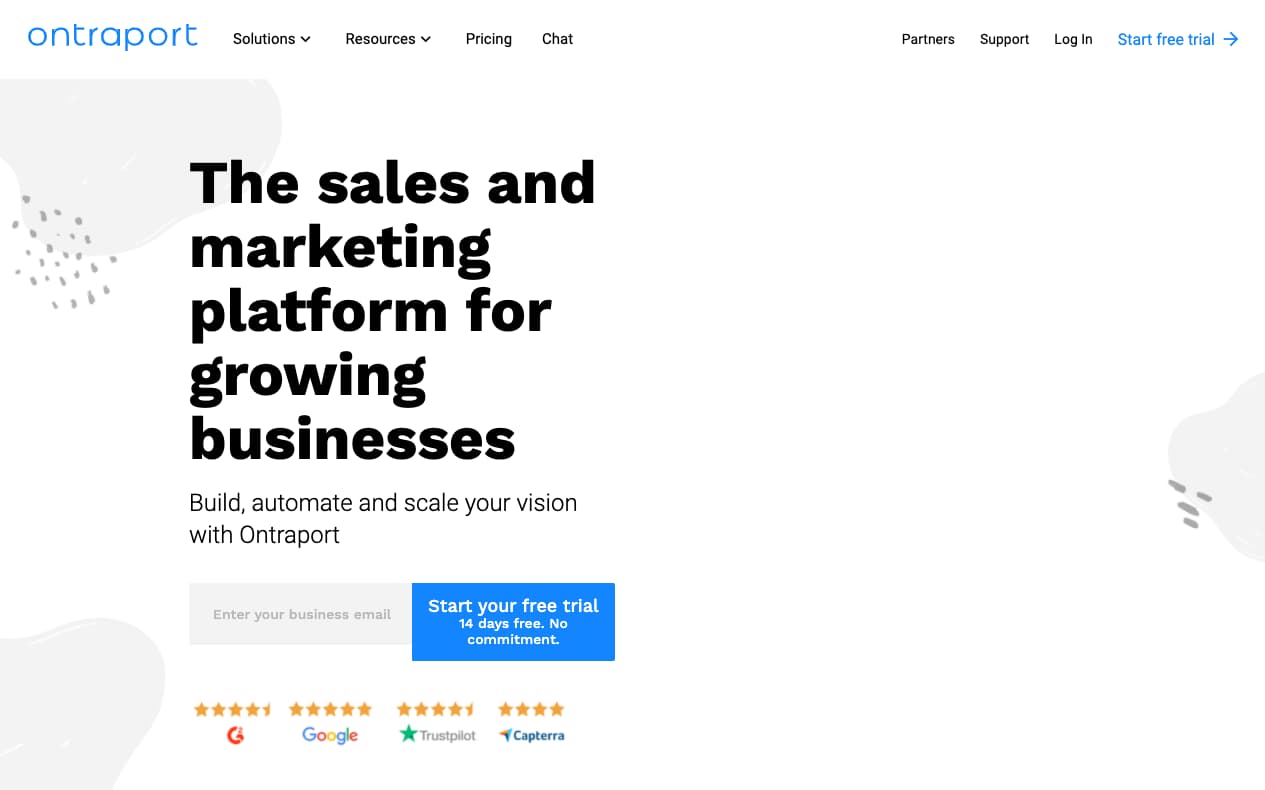 Platforma de email marketing Ontraport
