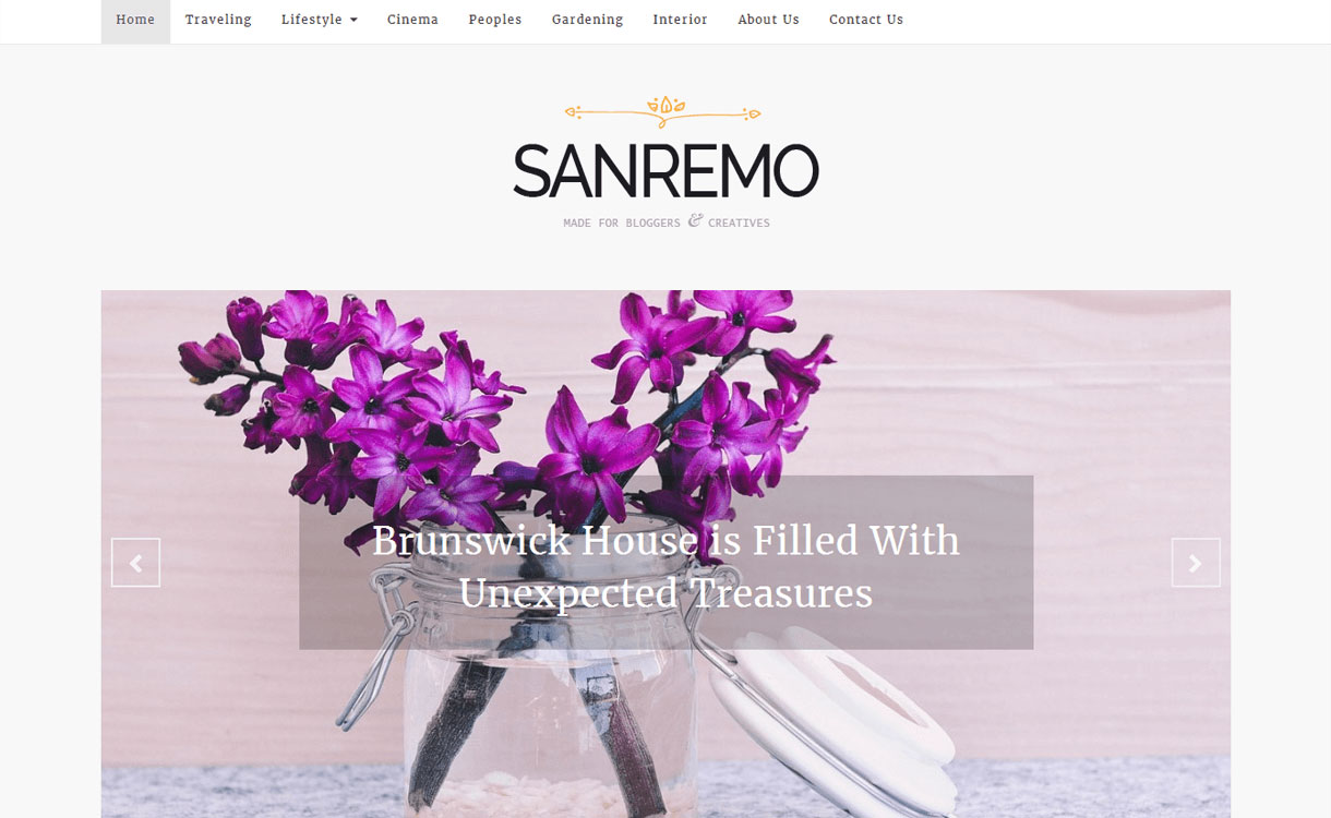 11+ I migliori temi WordPress reattivi gratuiti di ottobre 2016 Sanremo - Best Free WordPress Theme October 2016
