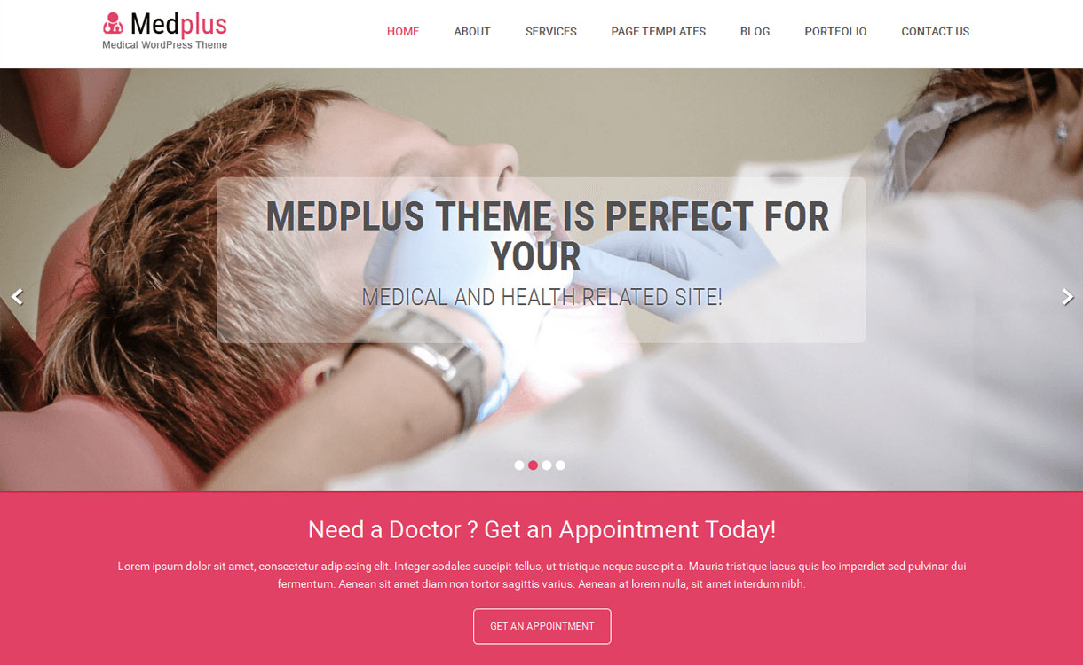 11+ I migliori temi WordPress reattivi gratuiti di ottobre 2016 medplus-best-free-WordPress-theme-October-2016