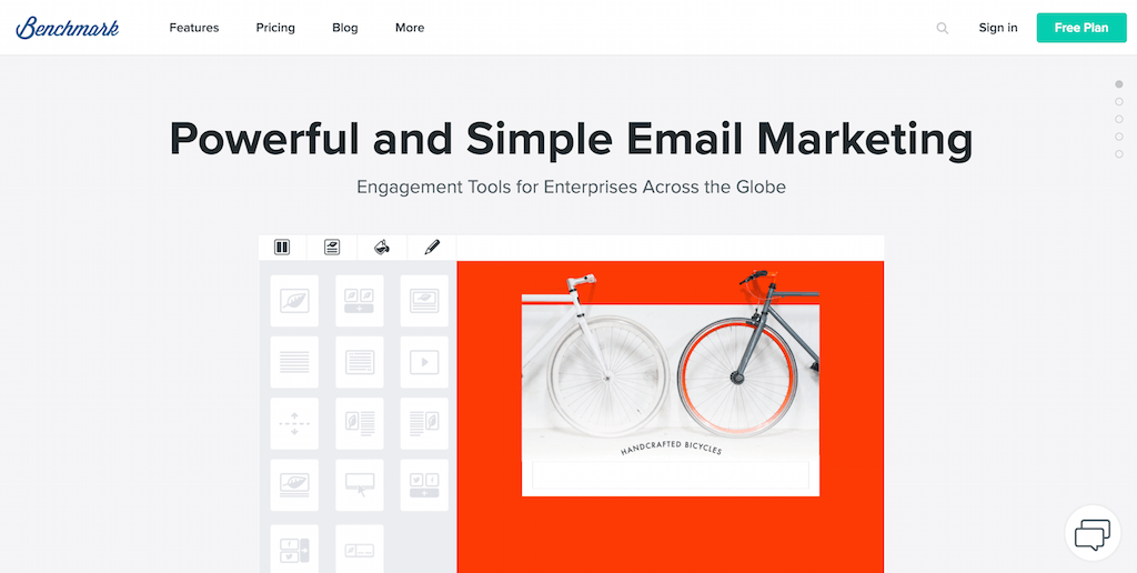 Email de referência de serviços de marketing por e-mail