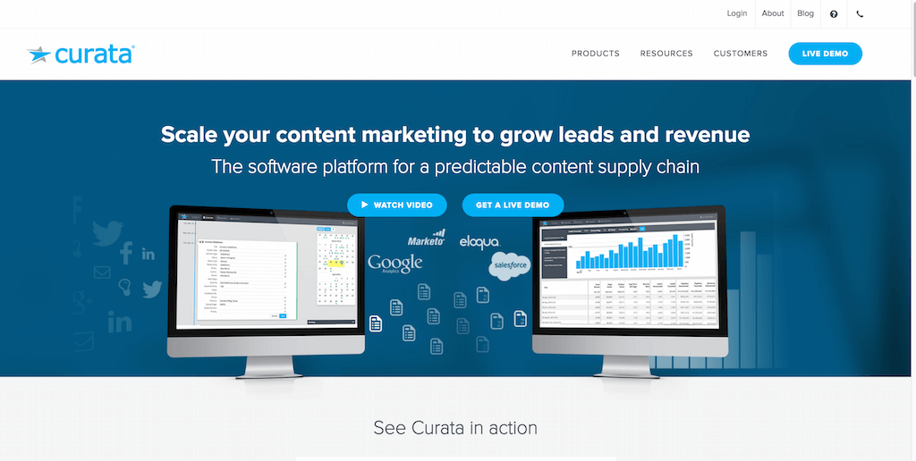 Curadoria de Conteúdo Plataforma de Marketing de Conteúdo Curata