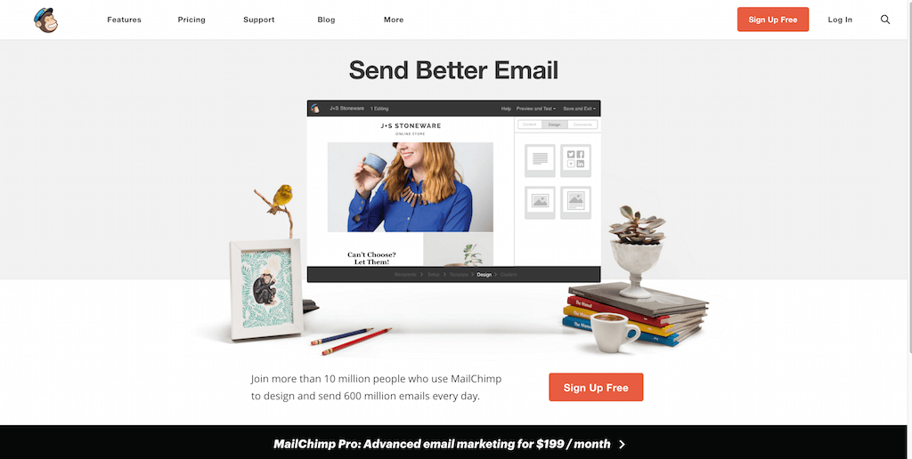 Envie um e-mail melhor MailChimp