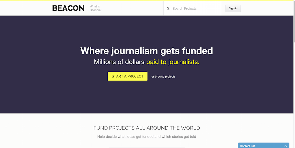 Beacon — Jornalismo de financiamento coletivo