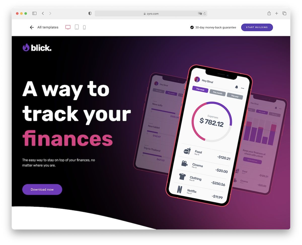 Zyro-Landingpage-Builder