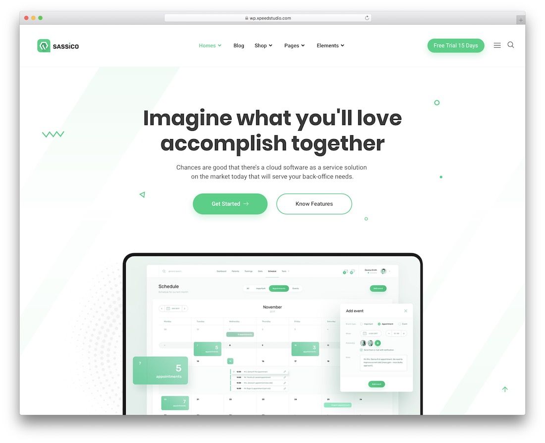 Sassico beliebtes WordPress-Theme