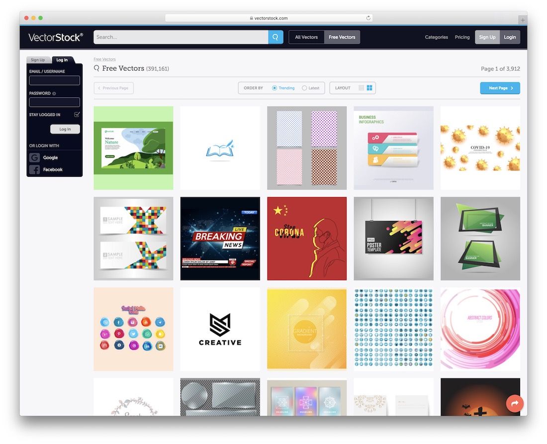 site de imagens vetoriais gratuitas vectorstock