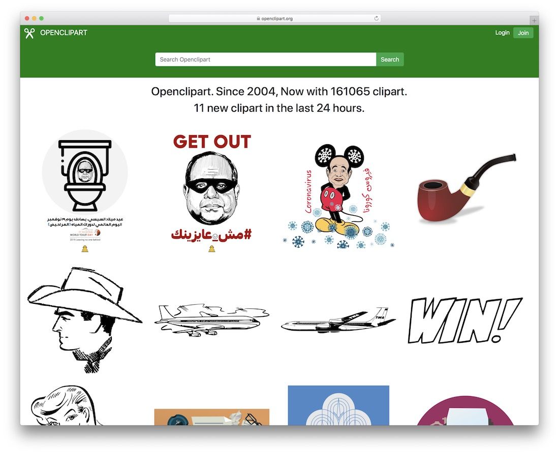 site de imagens vetoriais gratuitas openclipart
