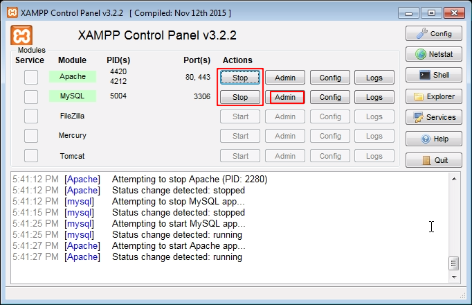 Come installare WordPress sul tuo computer Windows start-xampp