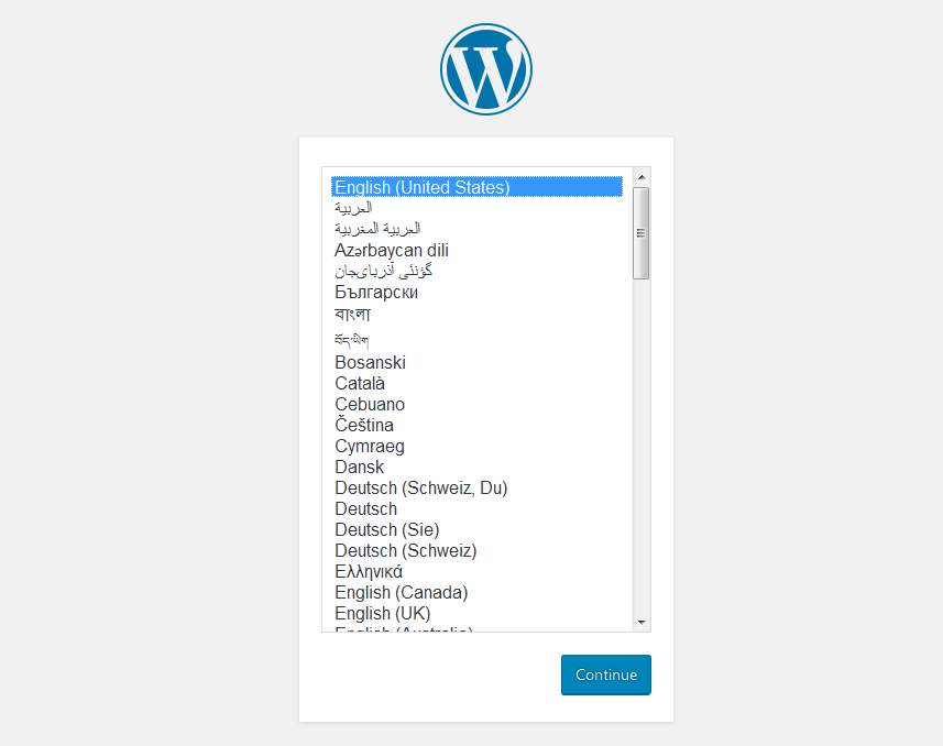 Come installare WordPress sul tuo computer Windows language