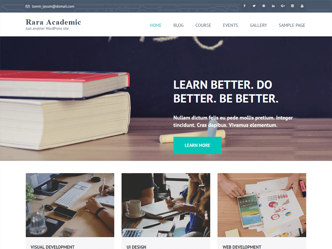 Rara Academic WordPress 教育主題