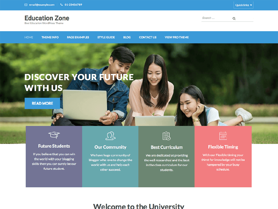 教育專區 WordPress 教育主題