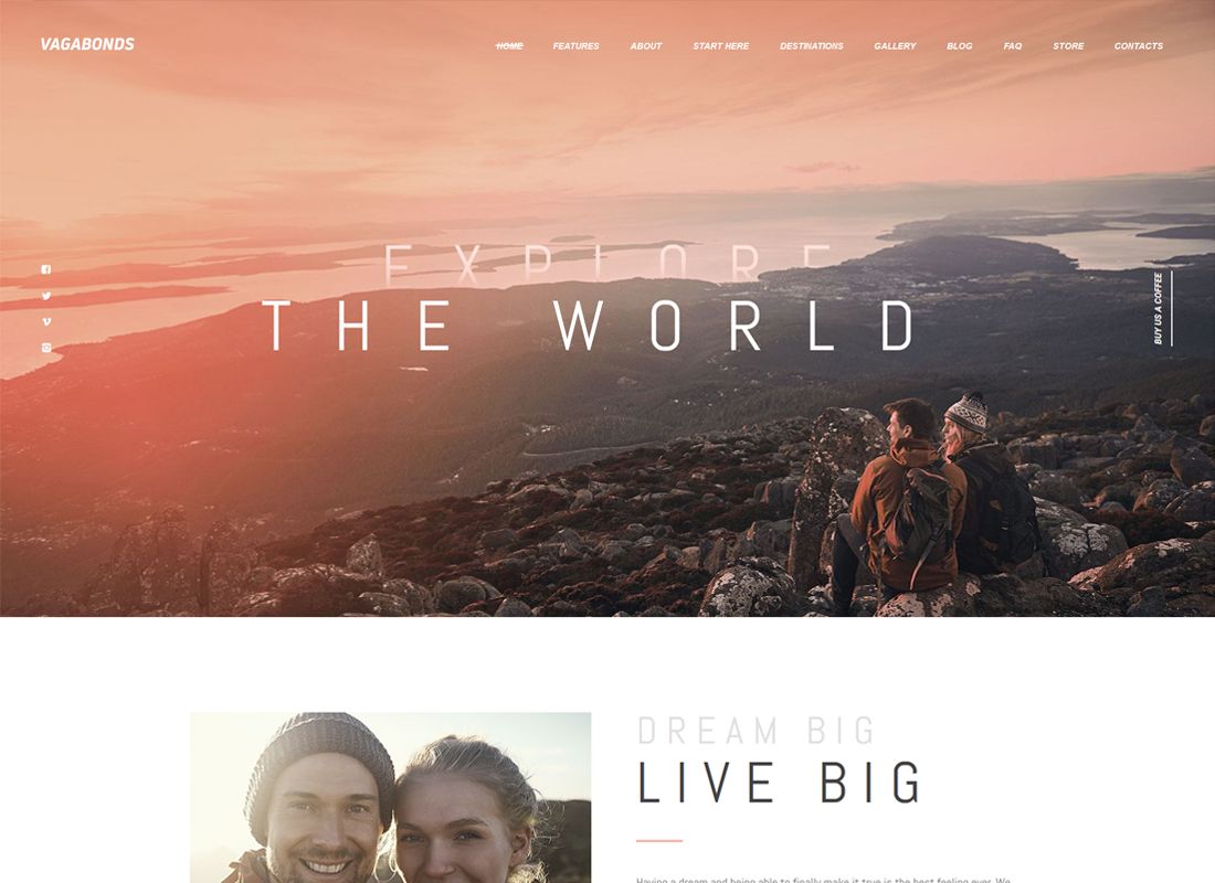 流浪汉 |个人旅行和生活方式博客 WordPress 主题
