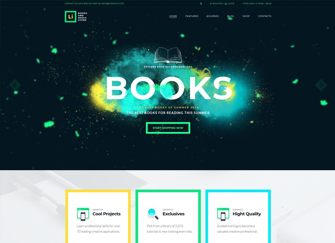 Lorem Ipsum |书籍和媒体商店 WordPress 主题
