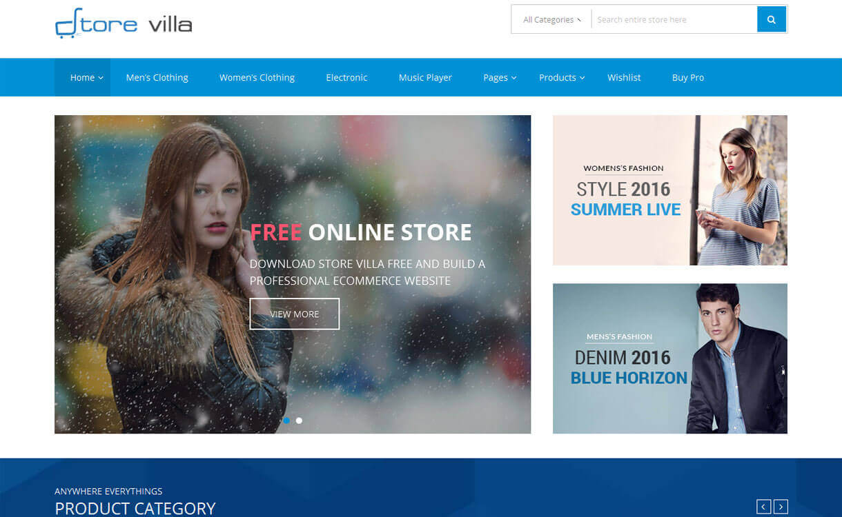 11+ I migliori temi WordPress reattivi gratuiti di dicembre 2016 storevilla-best-free-WordPress-Theme-December-2018