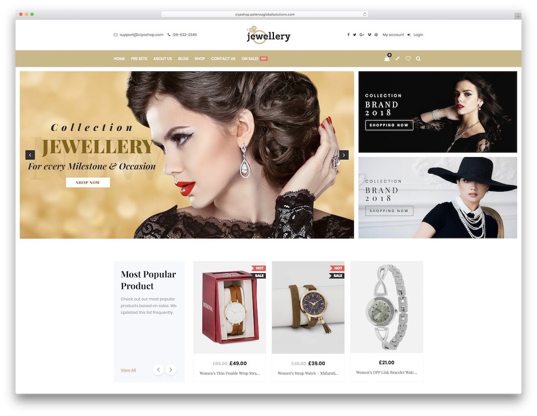 thème wordpress bijoux ciyashop