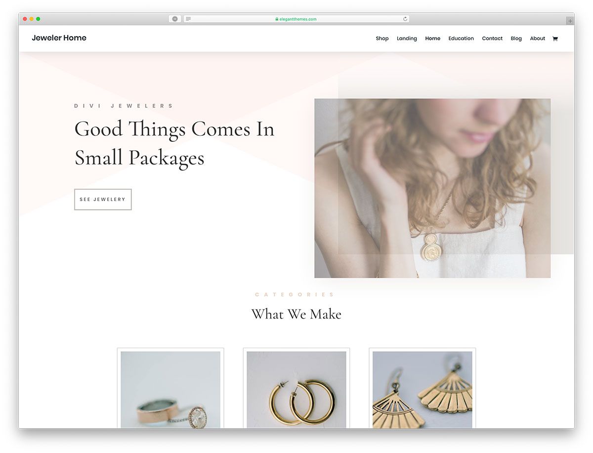 thème WordPress bijoutier